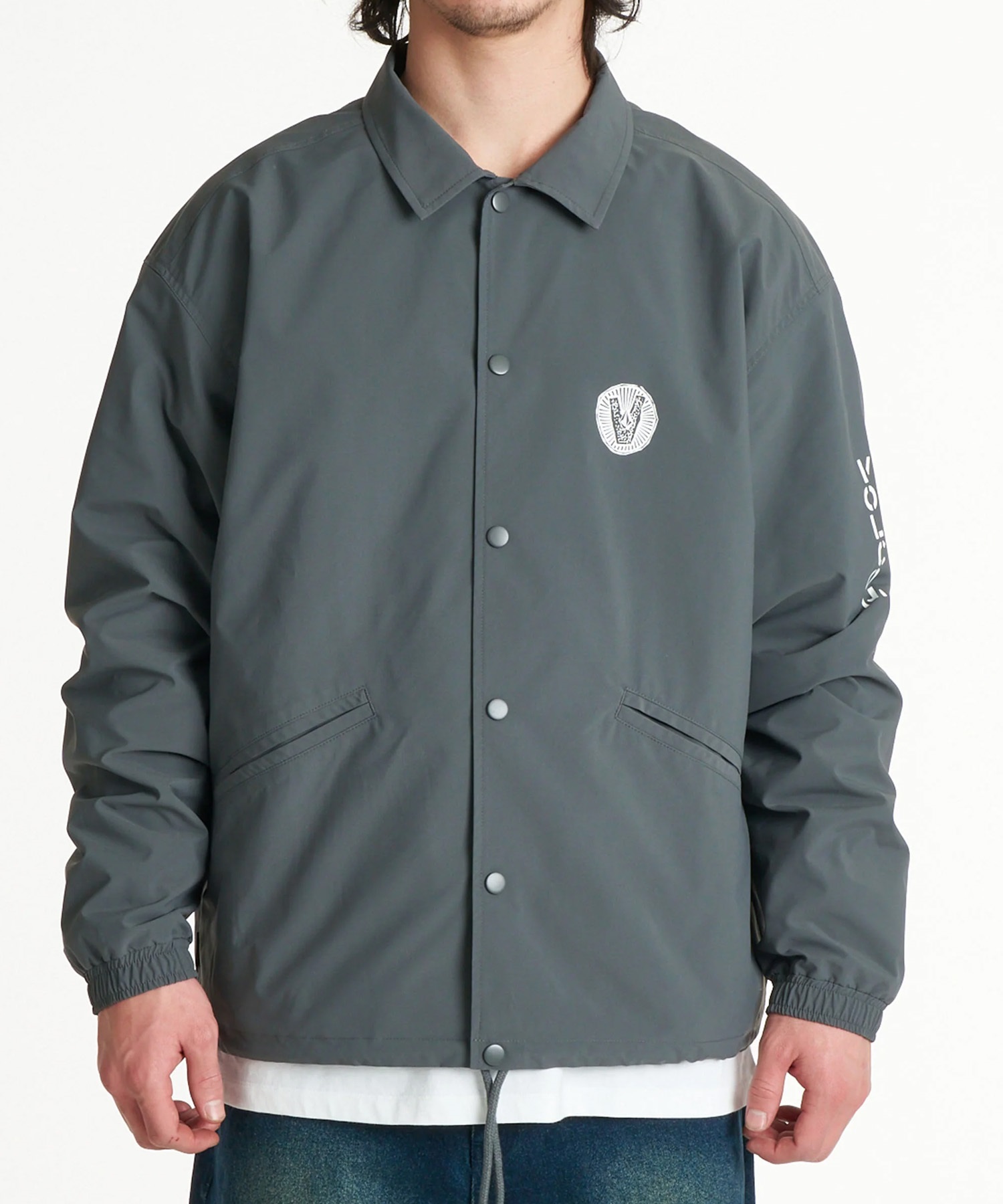 volcom コーチジャケット VOLCOM ボルコム コーチジャケット メンズ ロゴ バックプリント