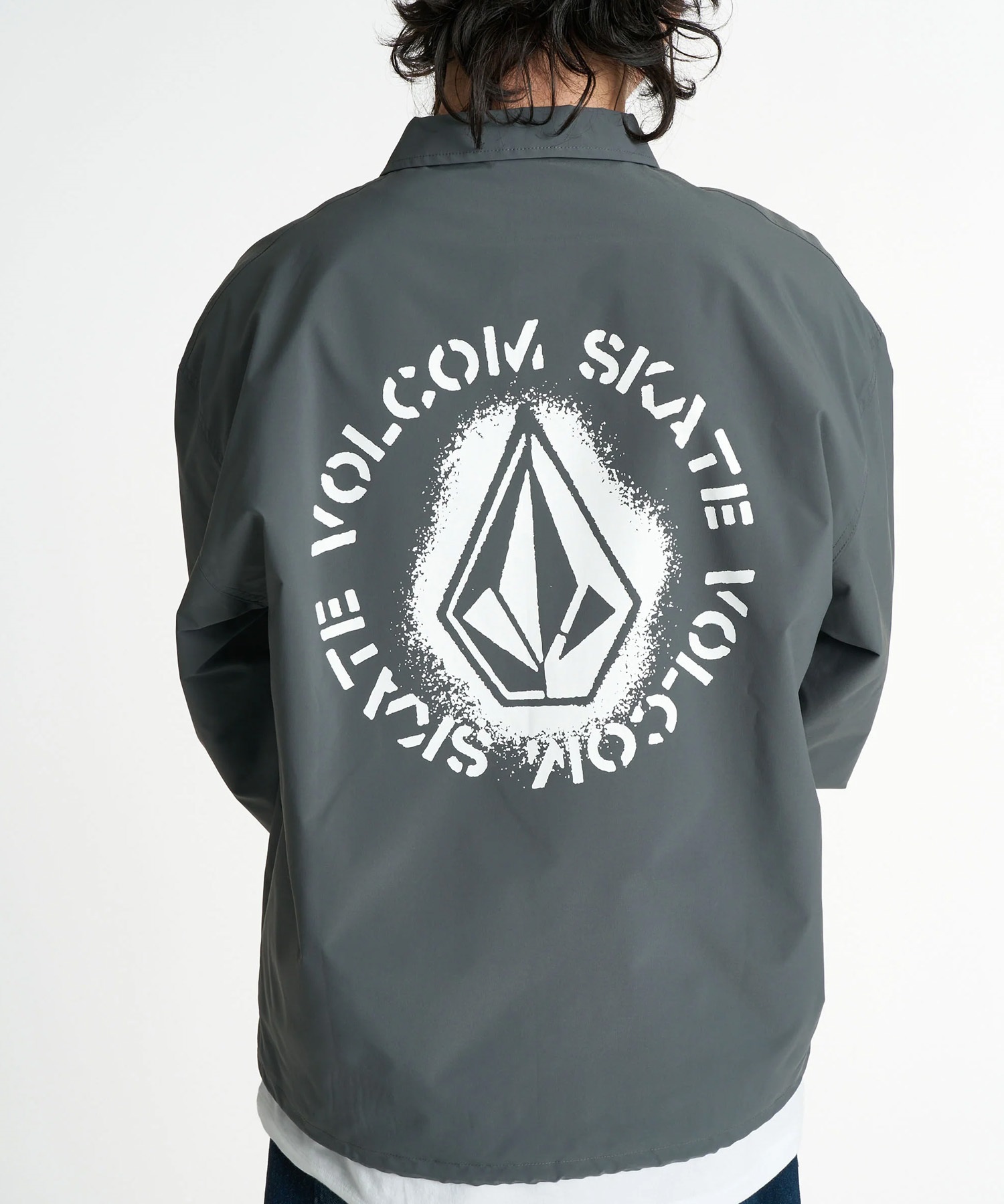 VOLCOM ボルコム コーチジャケット メンズ ロゴ バックプリント