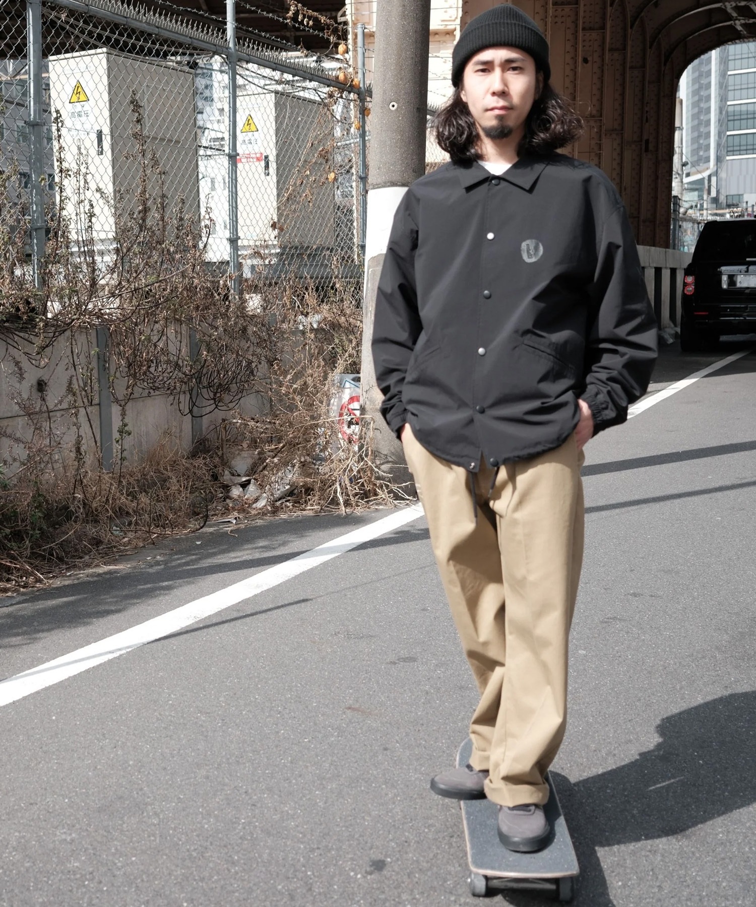 VOLCOM ボルコム コーチジャケット メンズ ロゴ バックプリント