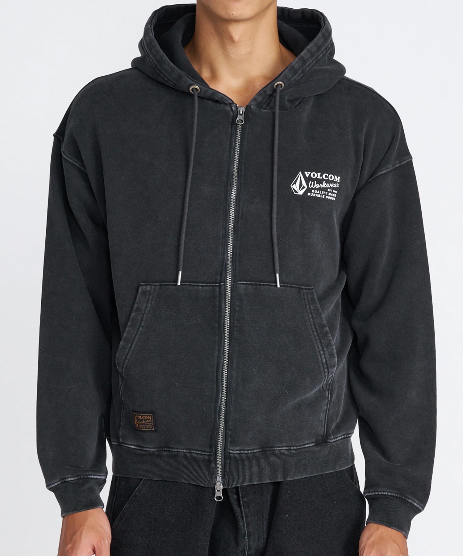 VOLCOM ボルコム ジップアップ パーカー フーディー メンズ ロゴ