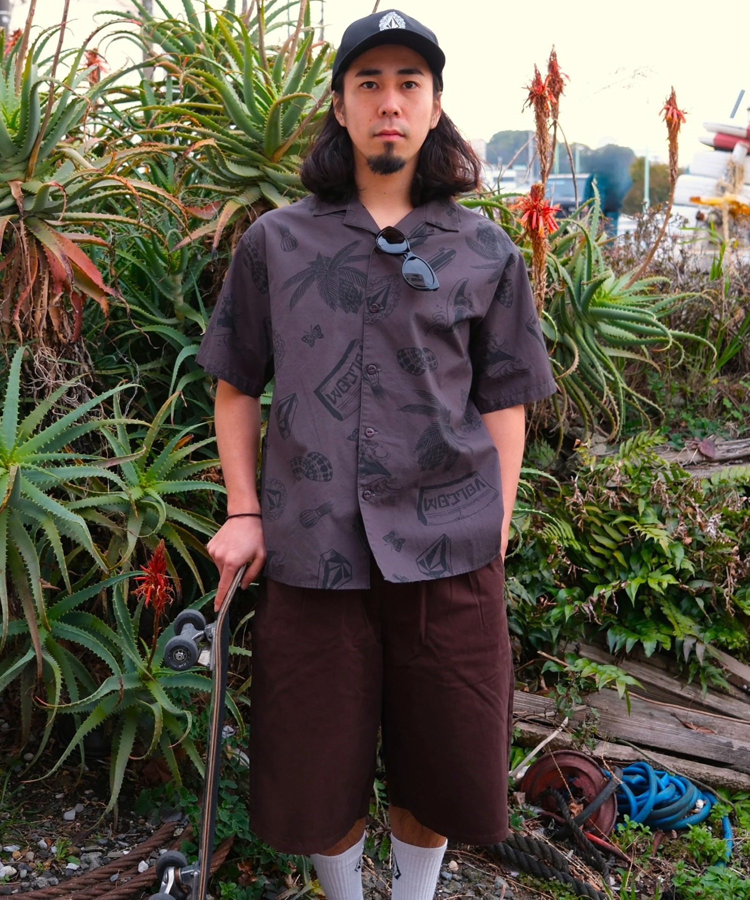 VOLCOM ボルコム 半袖 シャツ メンズ NOZAKA SS AOP SHIRT VSH261001(STN-M)
