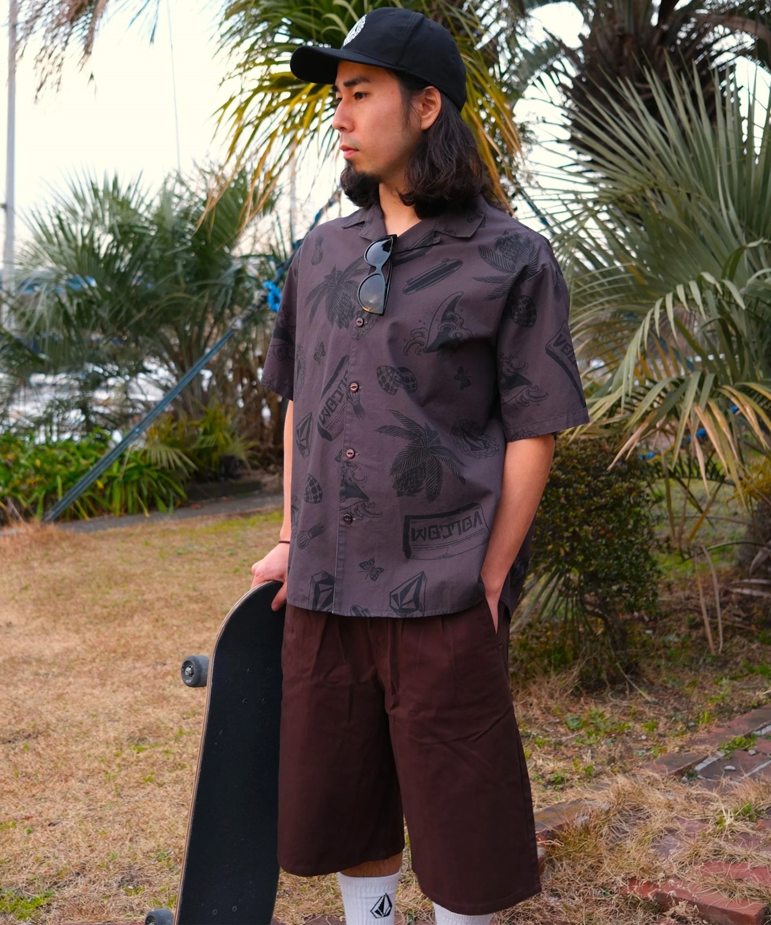 VOLCOM ボルコム 半袖 シャツ メンズ NOZAKA SS AOP SHIRT VSH261001(STN-M)
