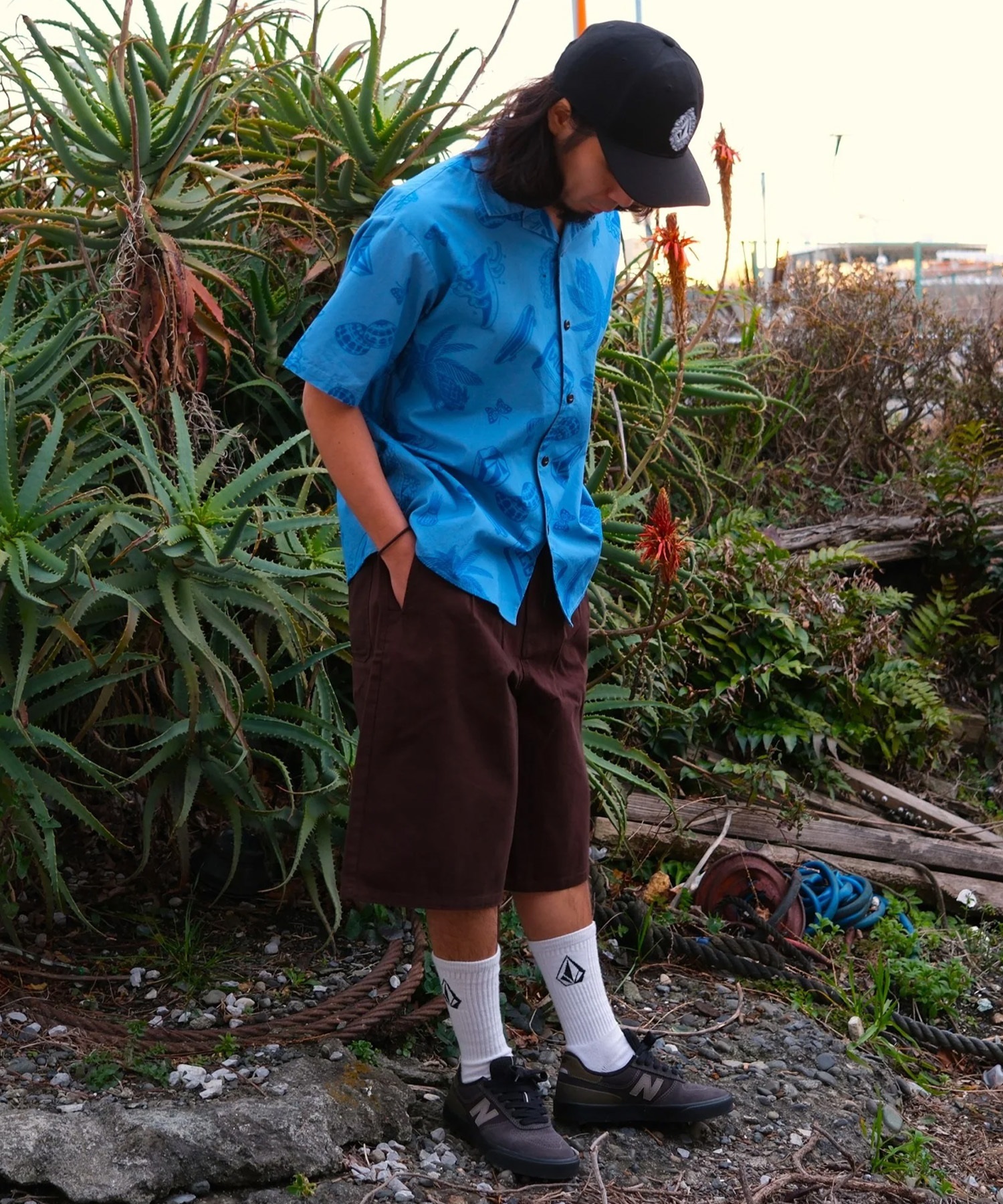 VOLCOM ボルコム 半袖 シャツ メンズ NOZAKA SS AOP SHIRT VSH261001(STN-M)
