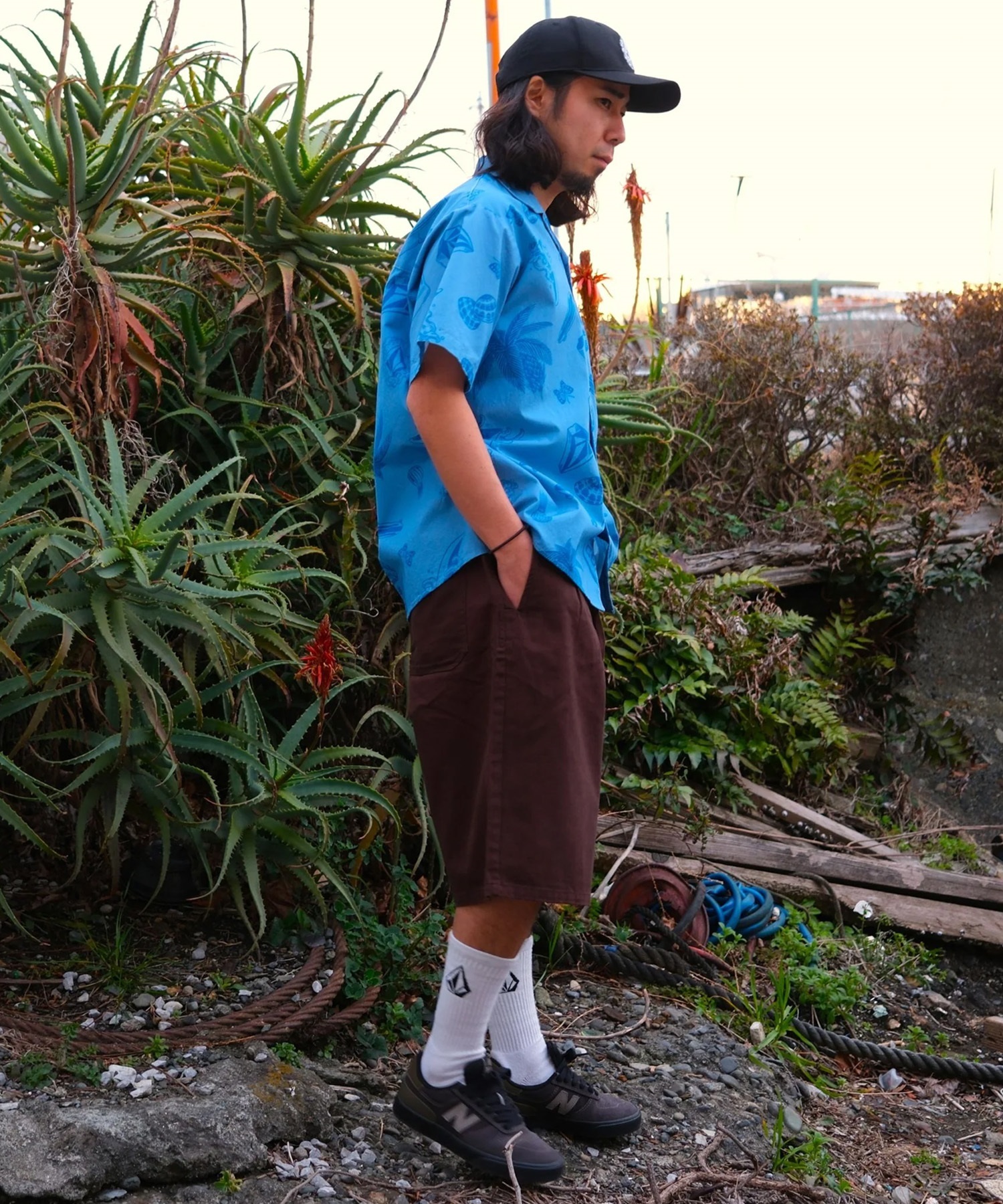 VOLCOM ボルコム 半袖 シャツ メンズ NOZAKA SS AOP SHIRT VSH261001(STN-M)