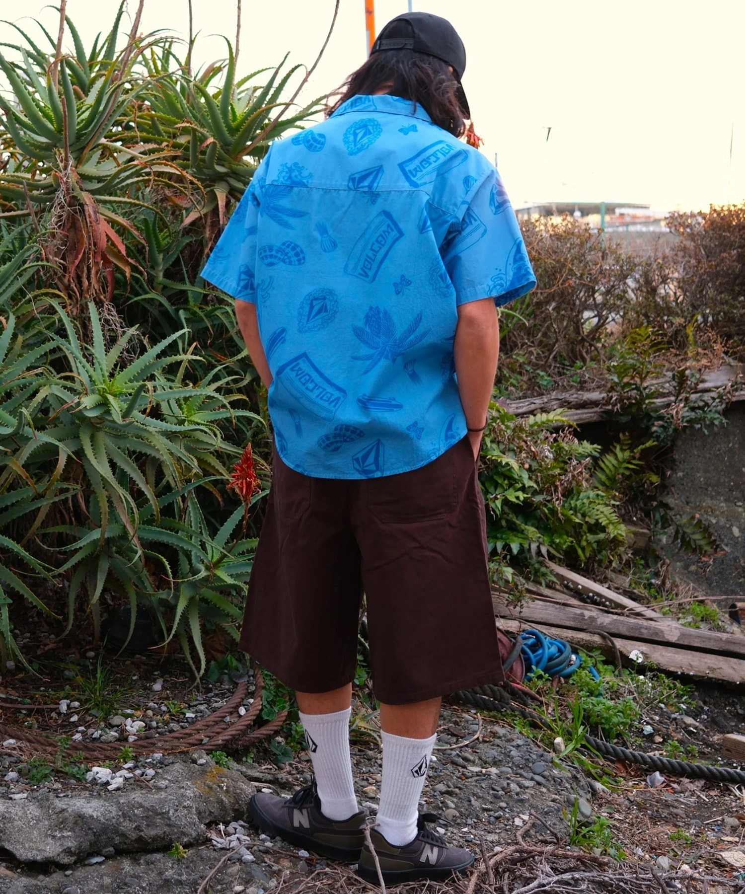 VOLCOM ボルコム 半袖 シャツ メンズ NOZAKA SS AOP SHIRT VSH261001(STN-M)