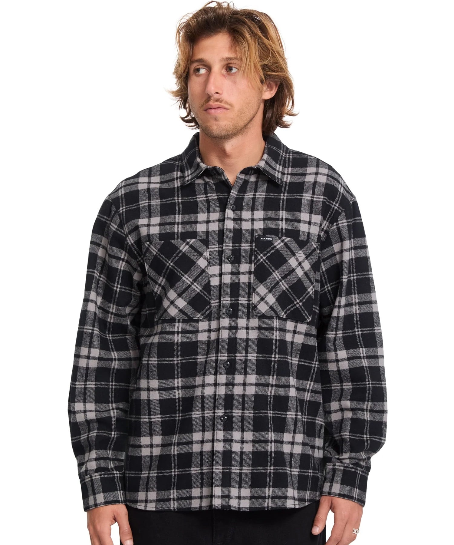 VOLCOM ボルコム 長袖 シャツ メンズ チェック柄 BG052115 ロング