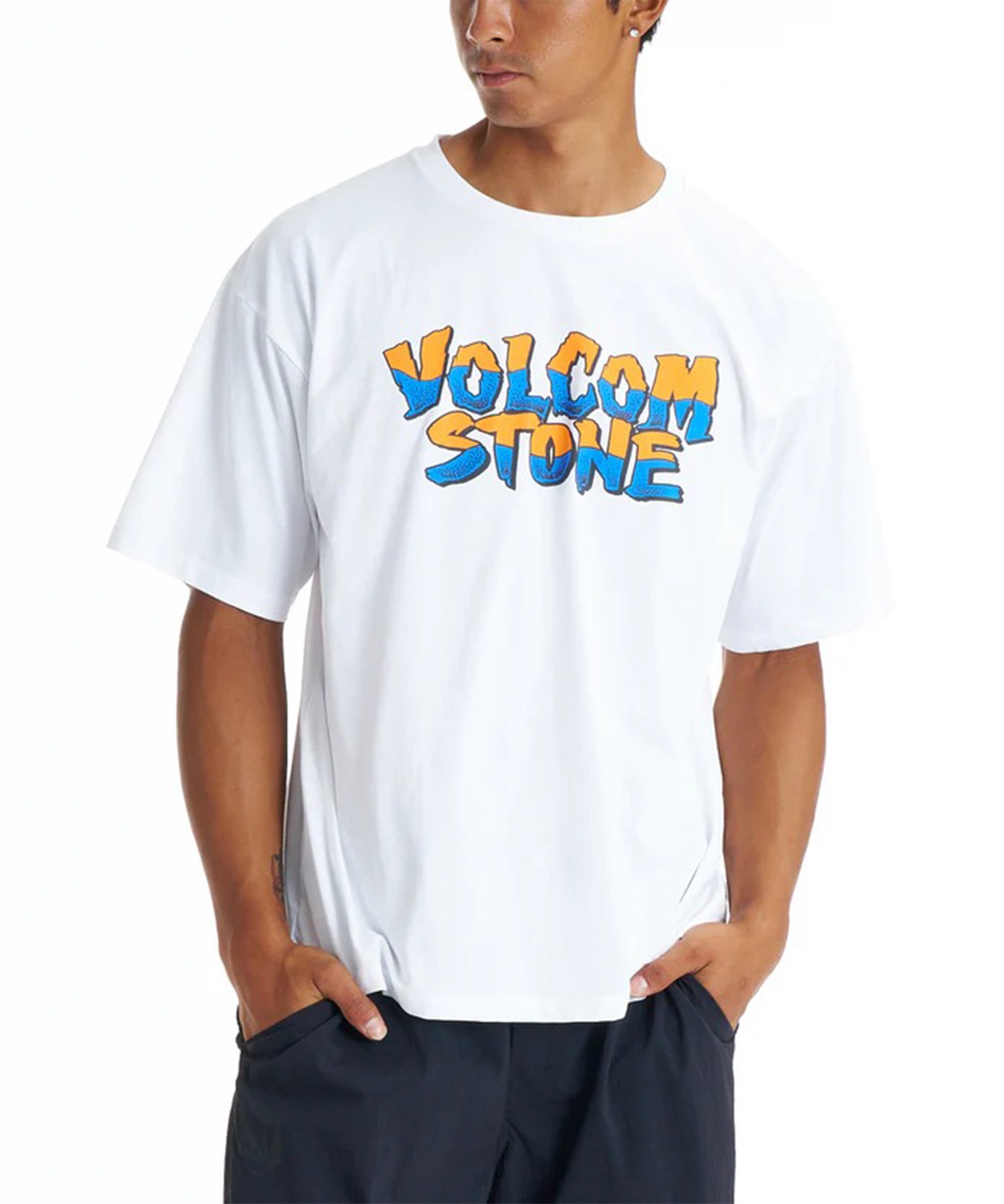 VOLCOM ボルコム 水着 ラッシュガード 半袖 Tシャツ メンズ 吸水速乾