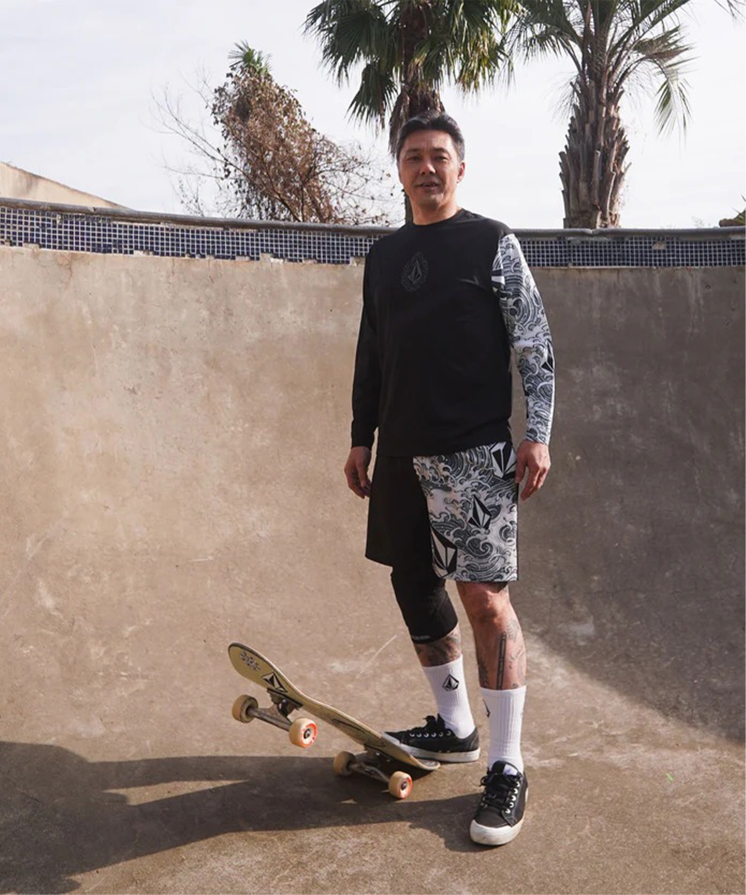 VOLCOM ボルコム 水着 ラッシュガード 野坂稔和コラボ 長袖 NOZAKA LS