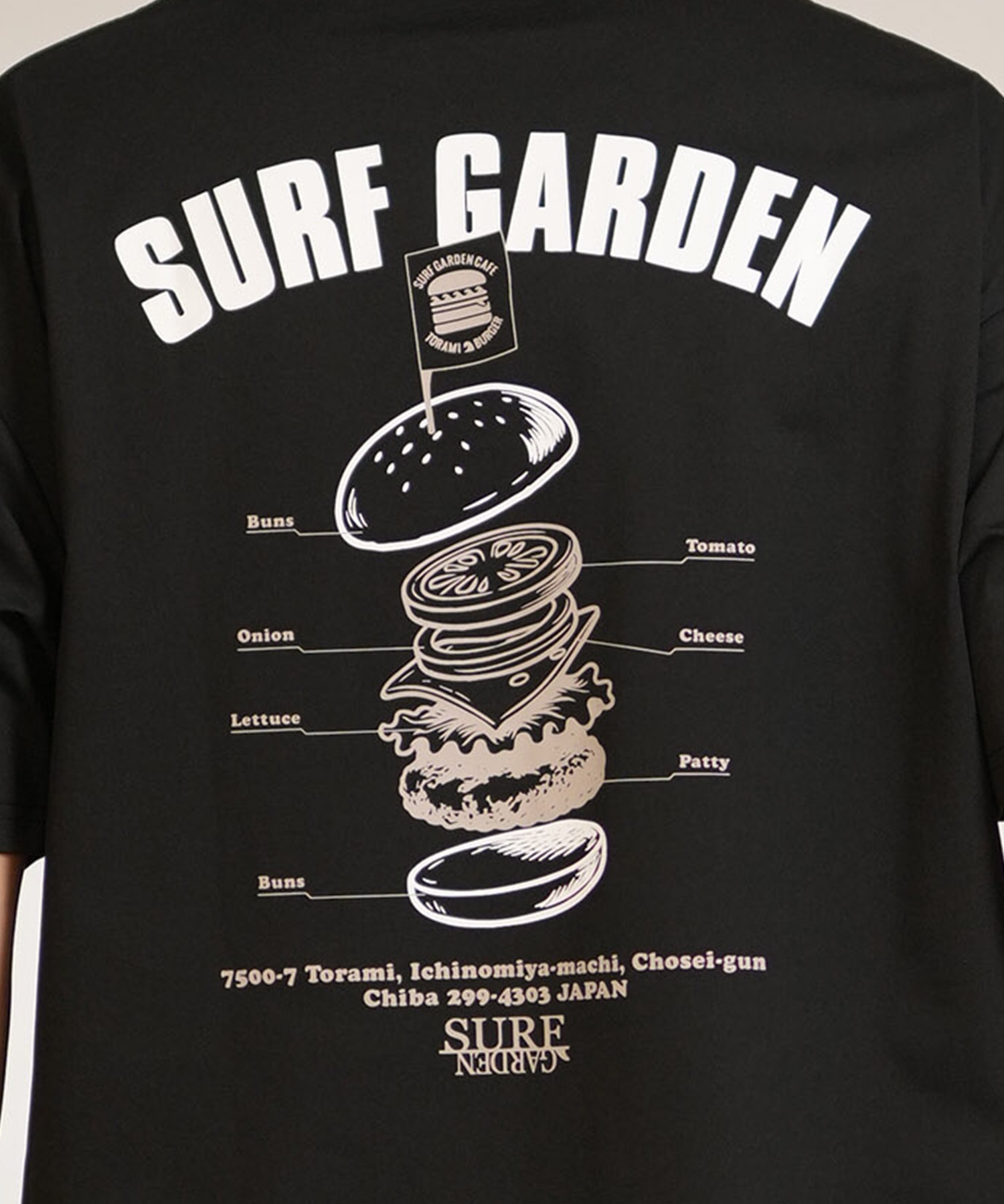 MURASAKI ムラサキ 半袖 Tシャツ メンズ バックプリント SG BURGER TEE