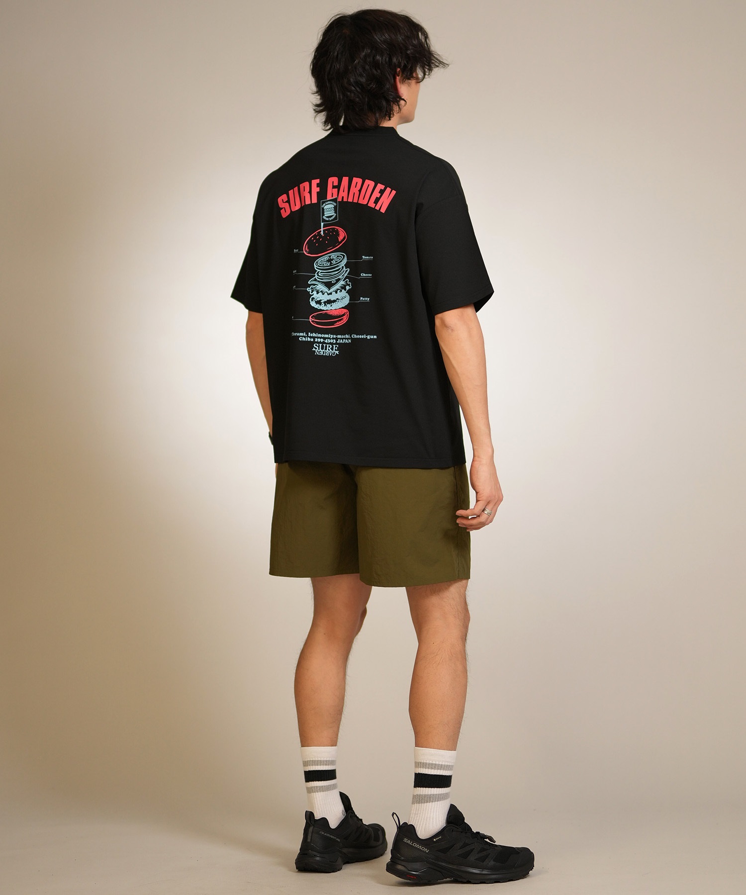 MURASAKI ムラサキ 半袖 Tシャツ メンズ バックプリント SG BURGER TEE