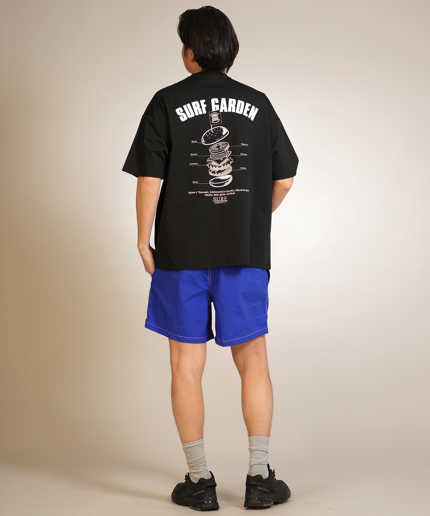 MURASAKI ムラサキ 半袖 Tシャツ メンズ バックプリント SG BURGER TEE
