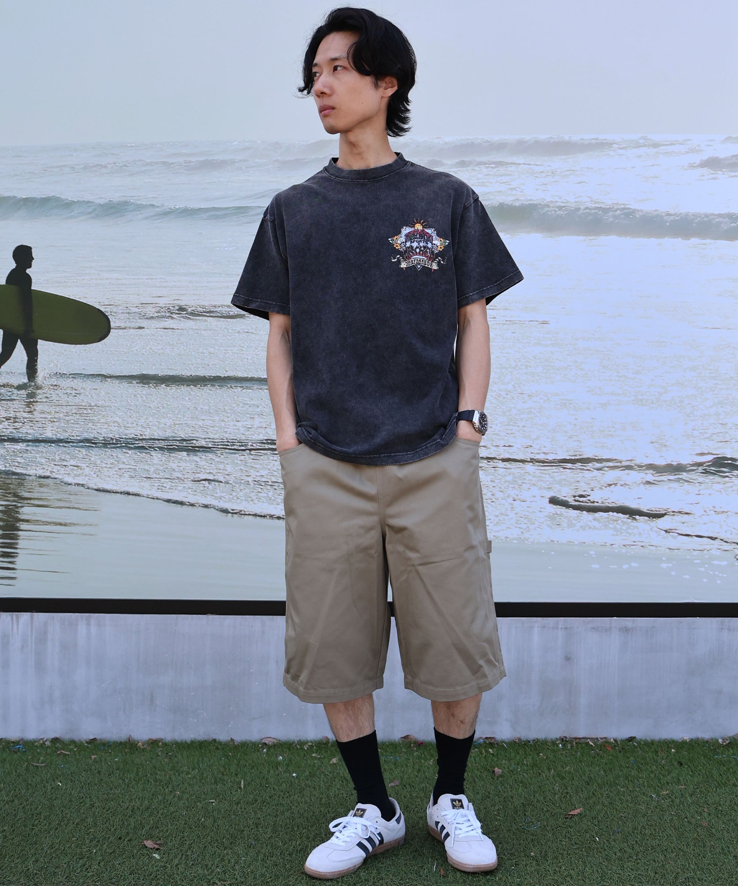 MURASAKI ムラサキ × LOST ロスト コラボレーション 半袖 Tシャツ