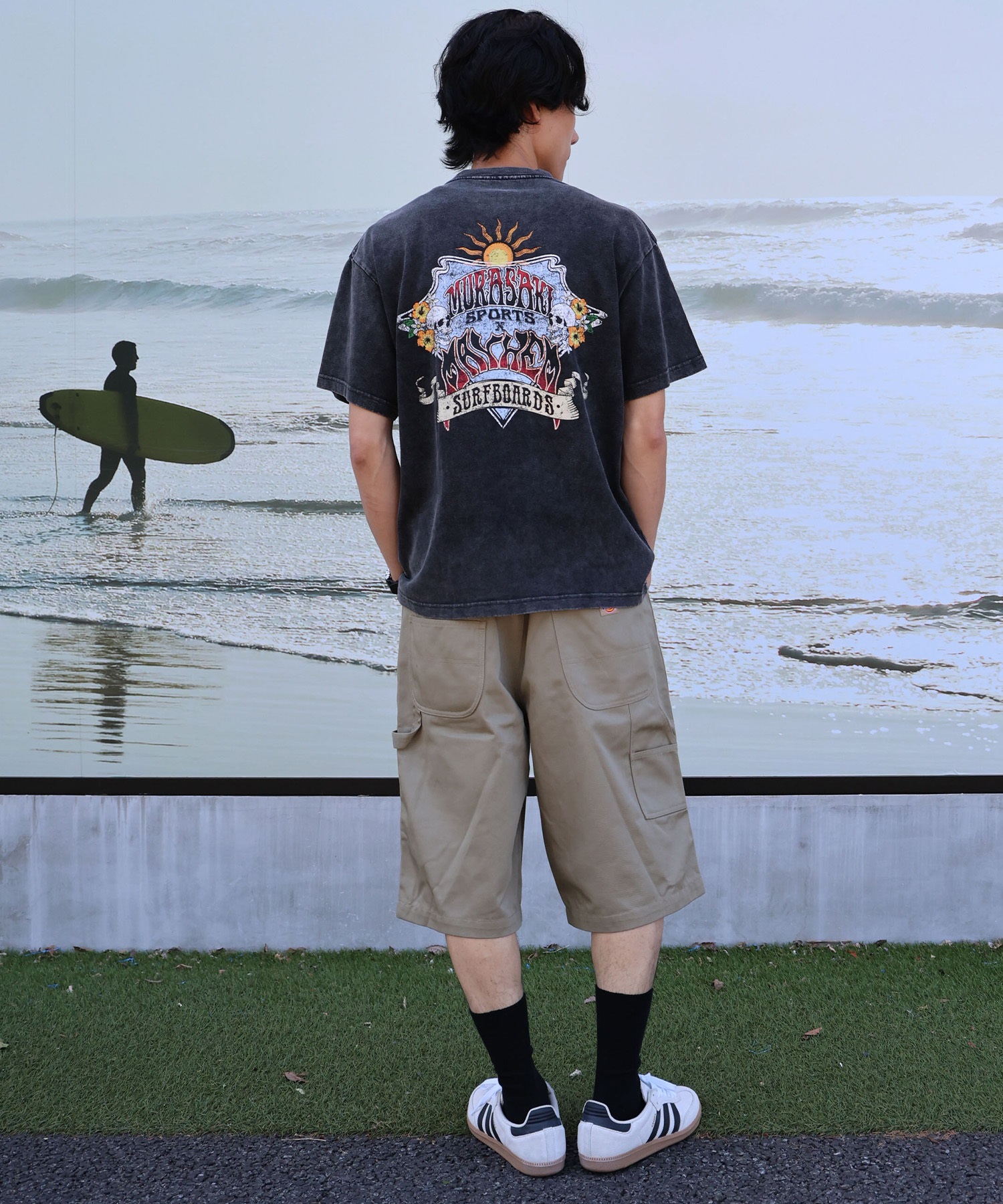 MURASAKI ムラサキ × LOST ロスト コラボレーション 半袖 Tシャツ