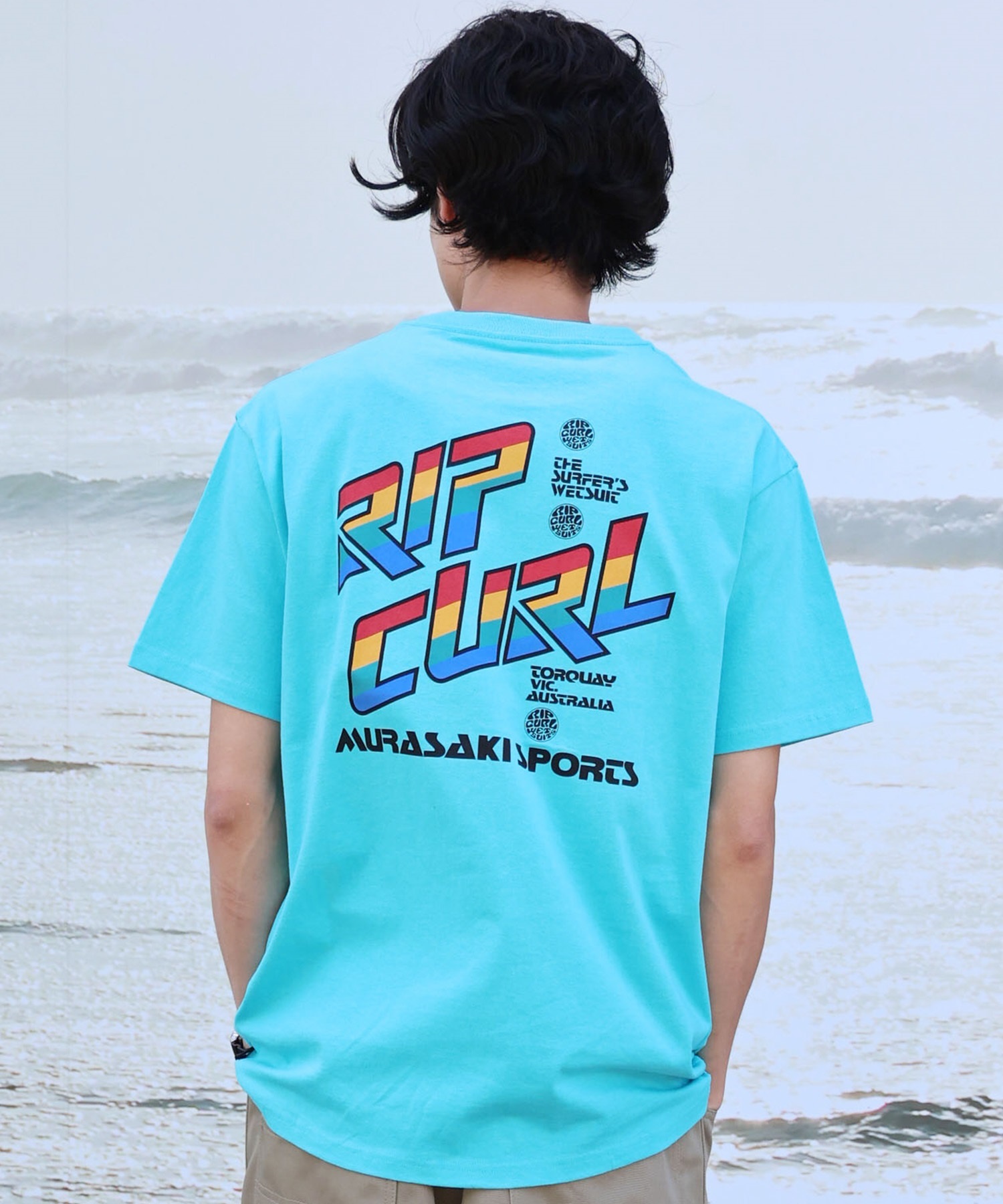 MURASAKI ムラサキ × RIPCURL リップカール コラボレーション 半袖 T