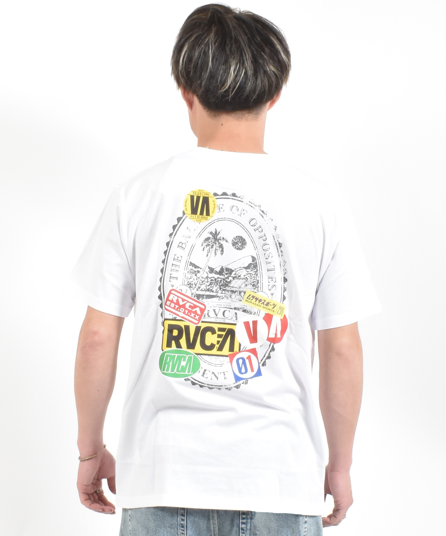MURASAKI ムラサキ × RVCA ルーカ コラボレーション 半袖 Tシャツ