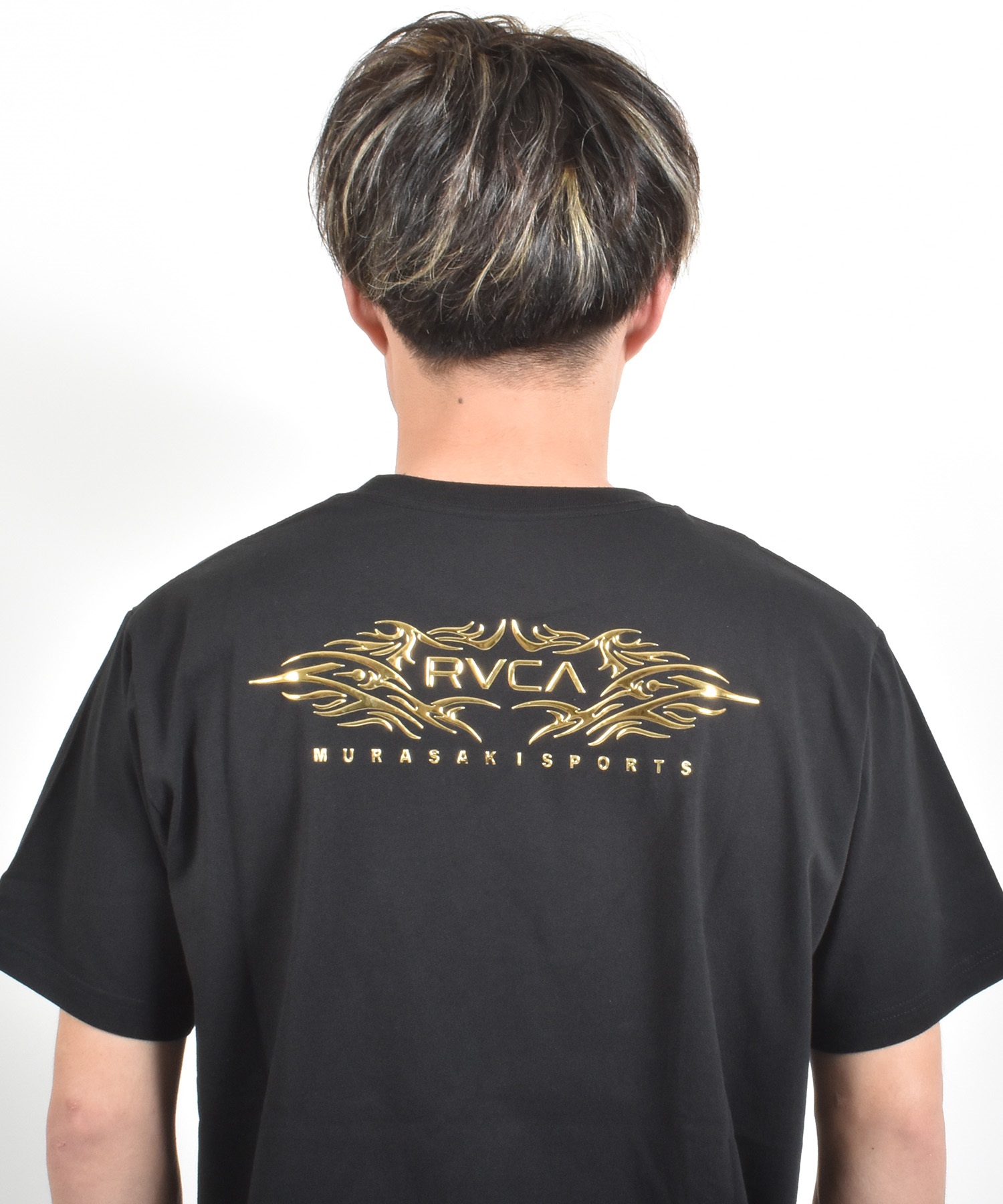 【激レア・美品】RVCA マルロン・ヴェラ コラボモデル メッシュTシャツ S MURASAKI ムラサキ × RVCA ルーカ コラボレーション 半袖 Tシャツ