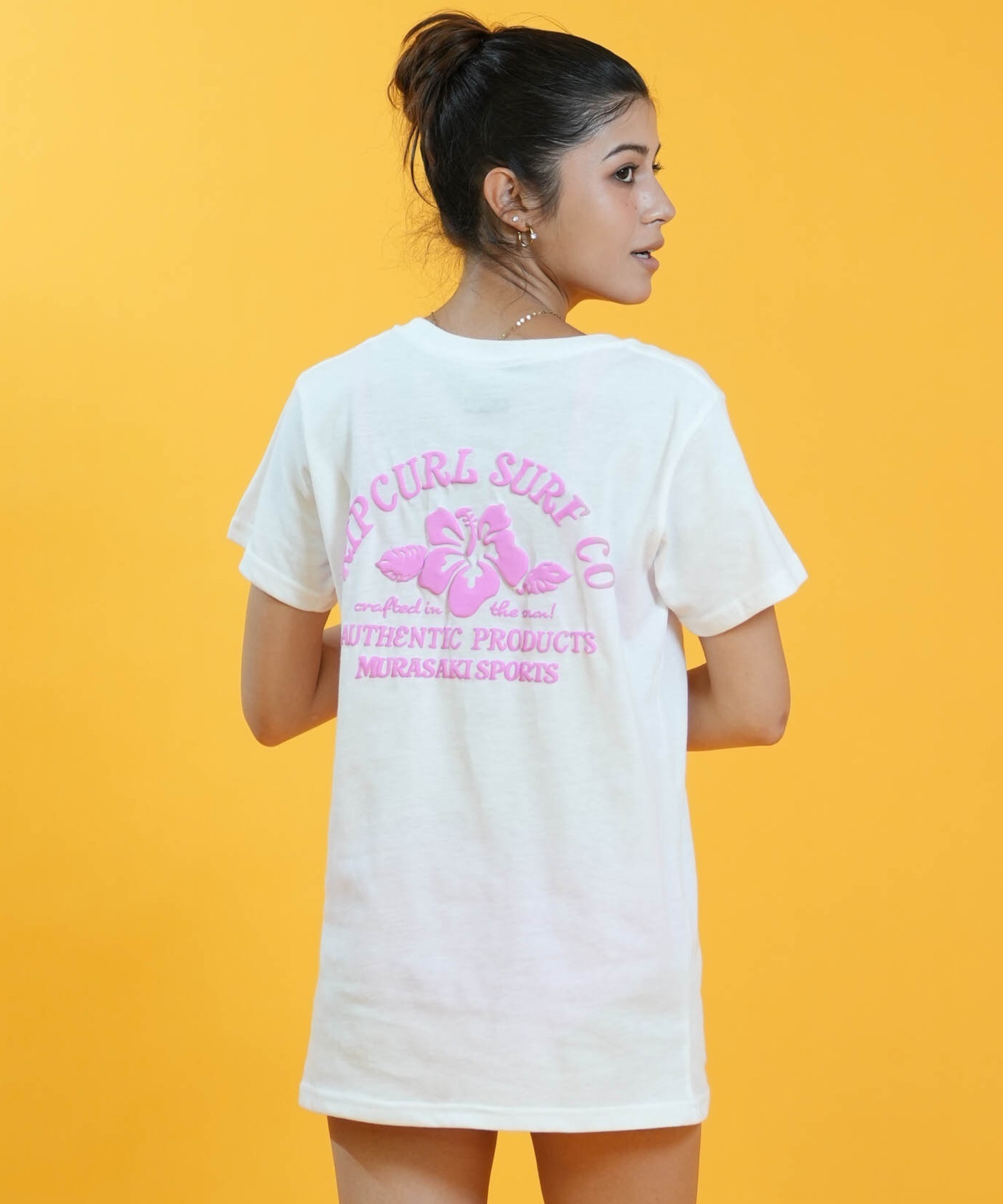 MURASAKI ムラサキ × RIPCURL リップカール 半袖 Tシャツ レディース
