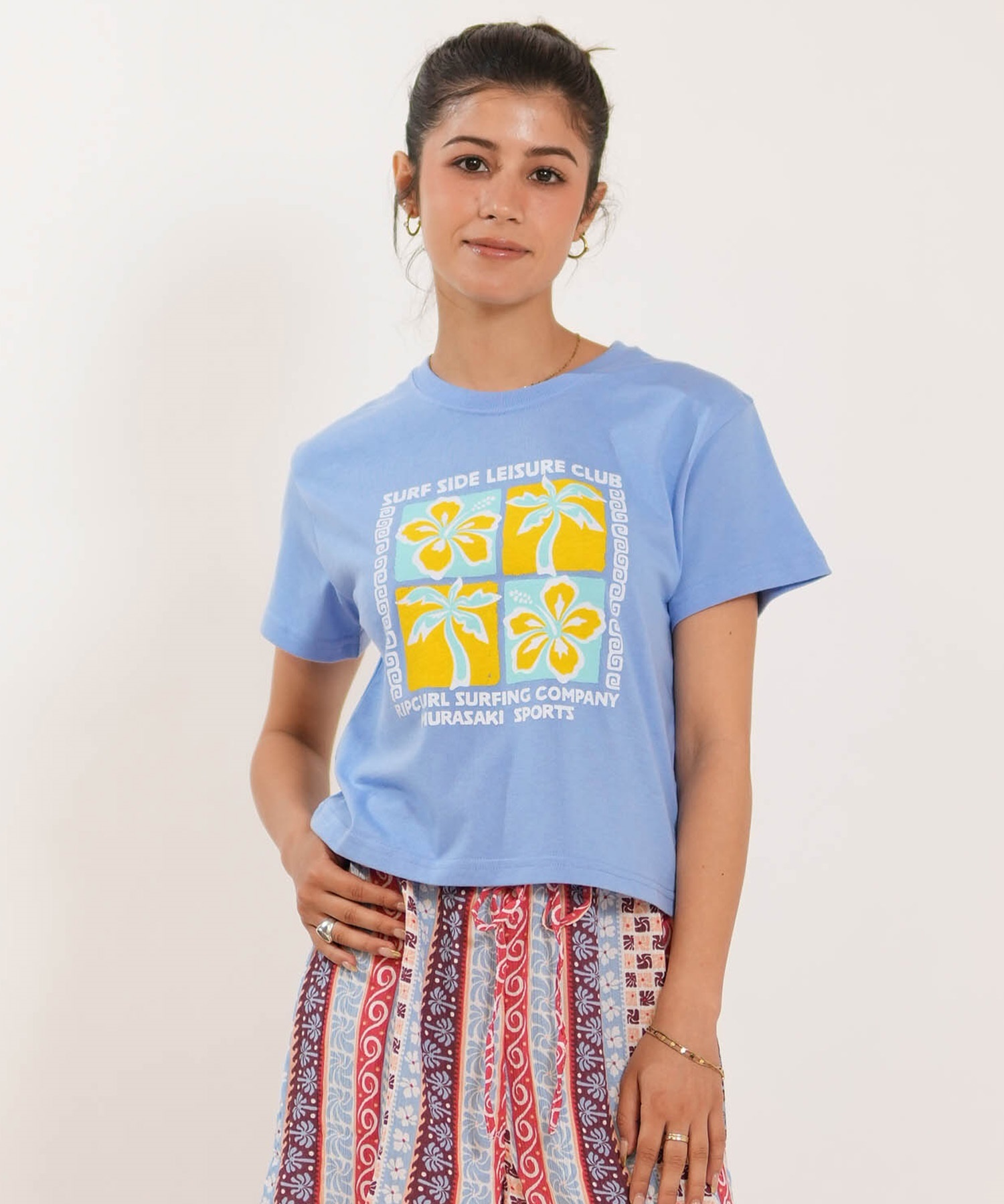MURASAKI ムラサキ × RIPCURL リップカール 半袖 Tシャツ レディース