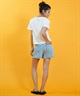 MURASAKI ムラサキ × RIPCURL リップカール 半袖 Tシャツ レディース コラボレーション クロップド丈 M RCL6S-2102(BLU-M)