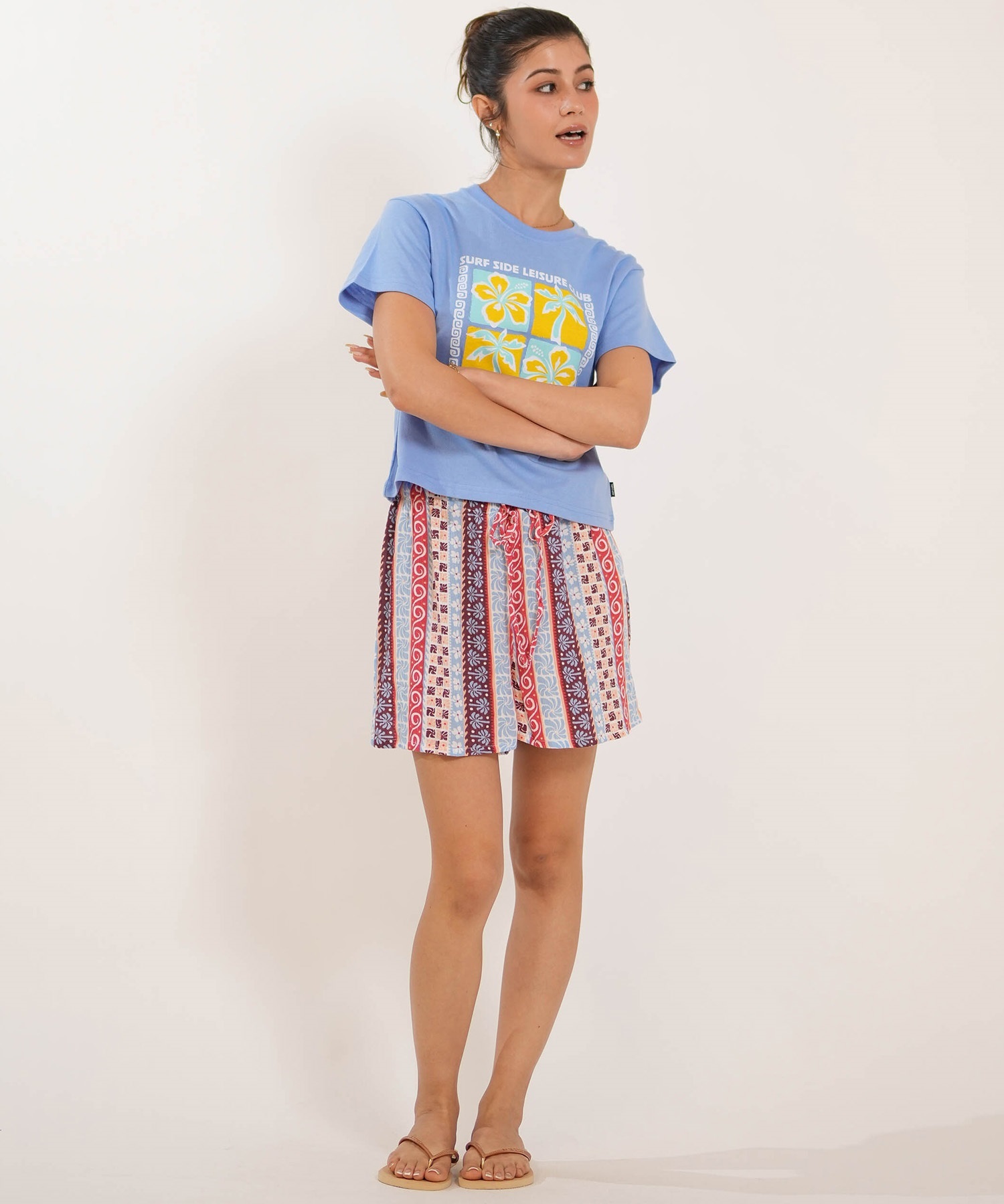 MURASAKI ムラサキ × RIPCURL リップカール 半袖 Tシャツ レディース