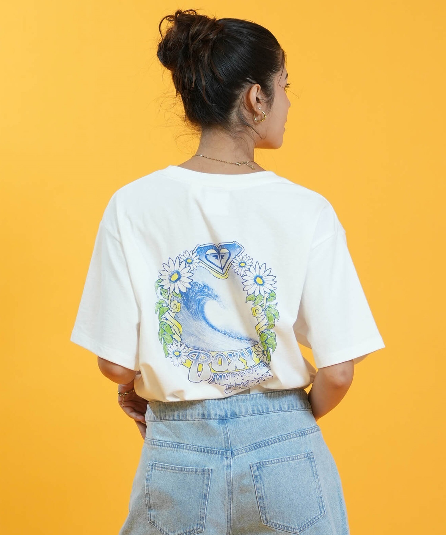 MURASAKI ムラサキ × ROXY ロキシー 半袖 コラボレーション Tシャツ