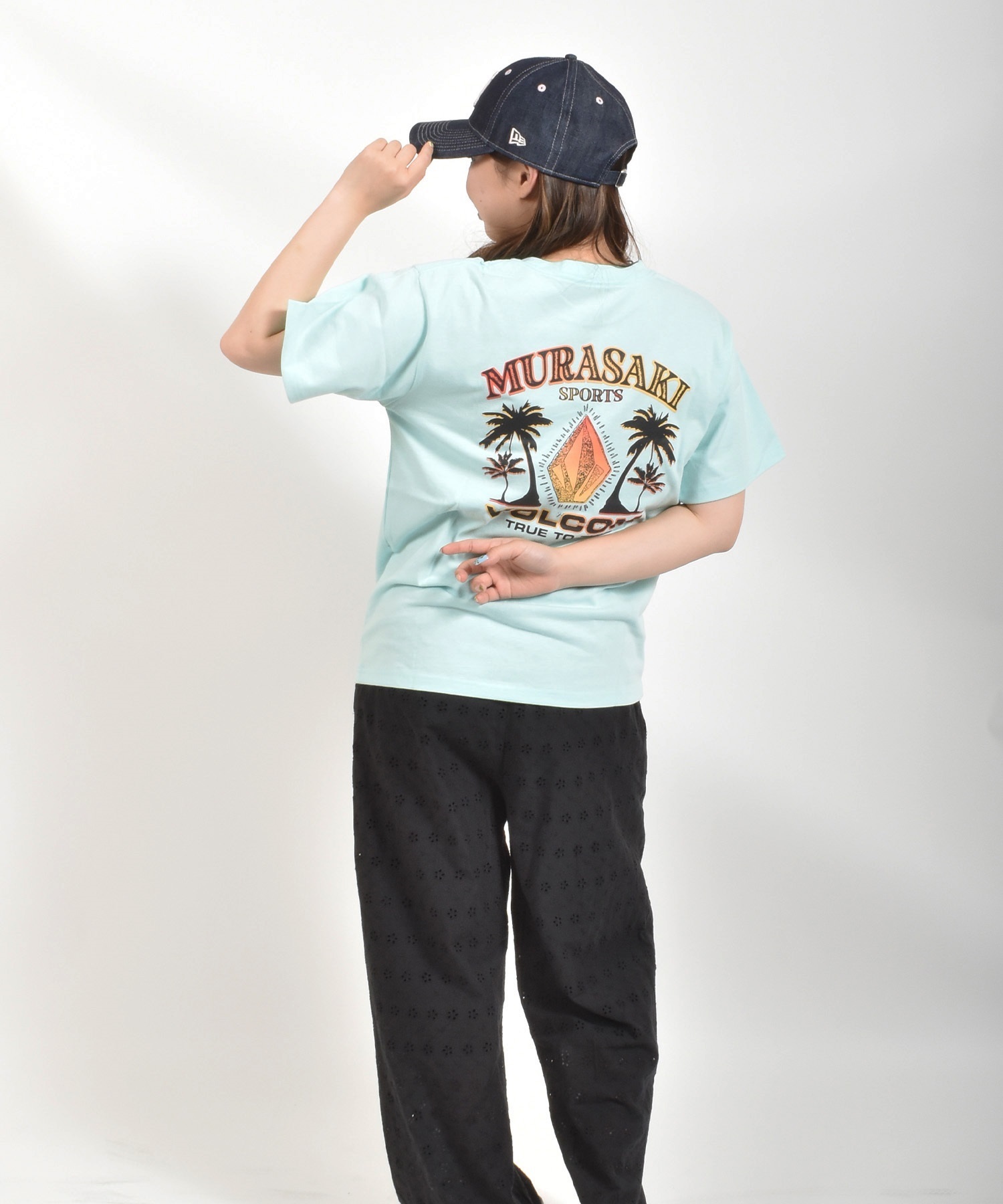 MURASAKI ムラサキ × VOLCOM ボルコム 半袖 コラボレーション Tシャツ