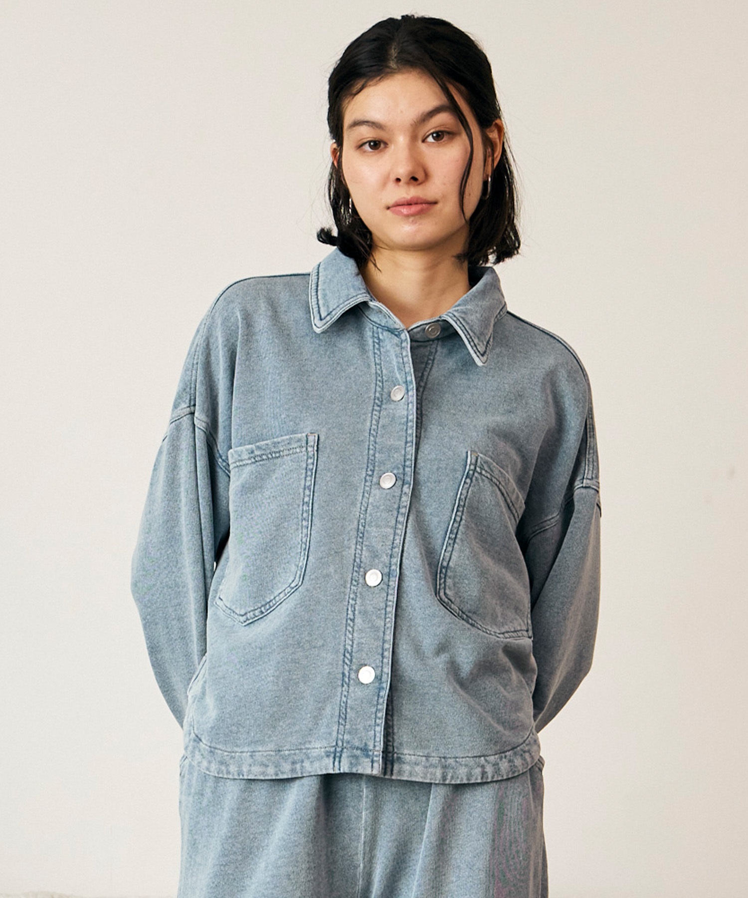 RIKKA FEMME リッカファム 長袖 シャツ レディース セットアップ対応