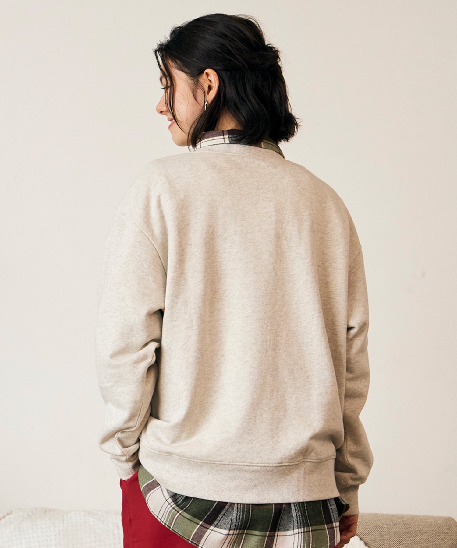 RIKKA FEMME リッカファム トレーナー スウェット レディース 裏毛 ドッググラフィック RF6F-1101(GRY-FREE)