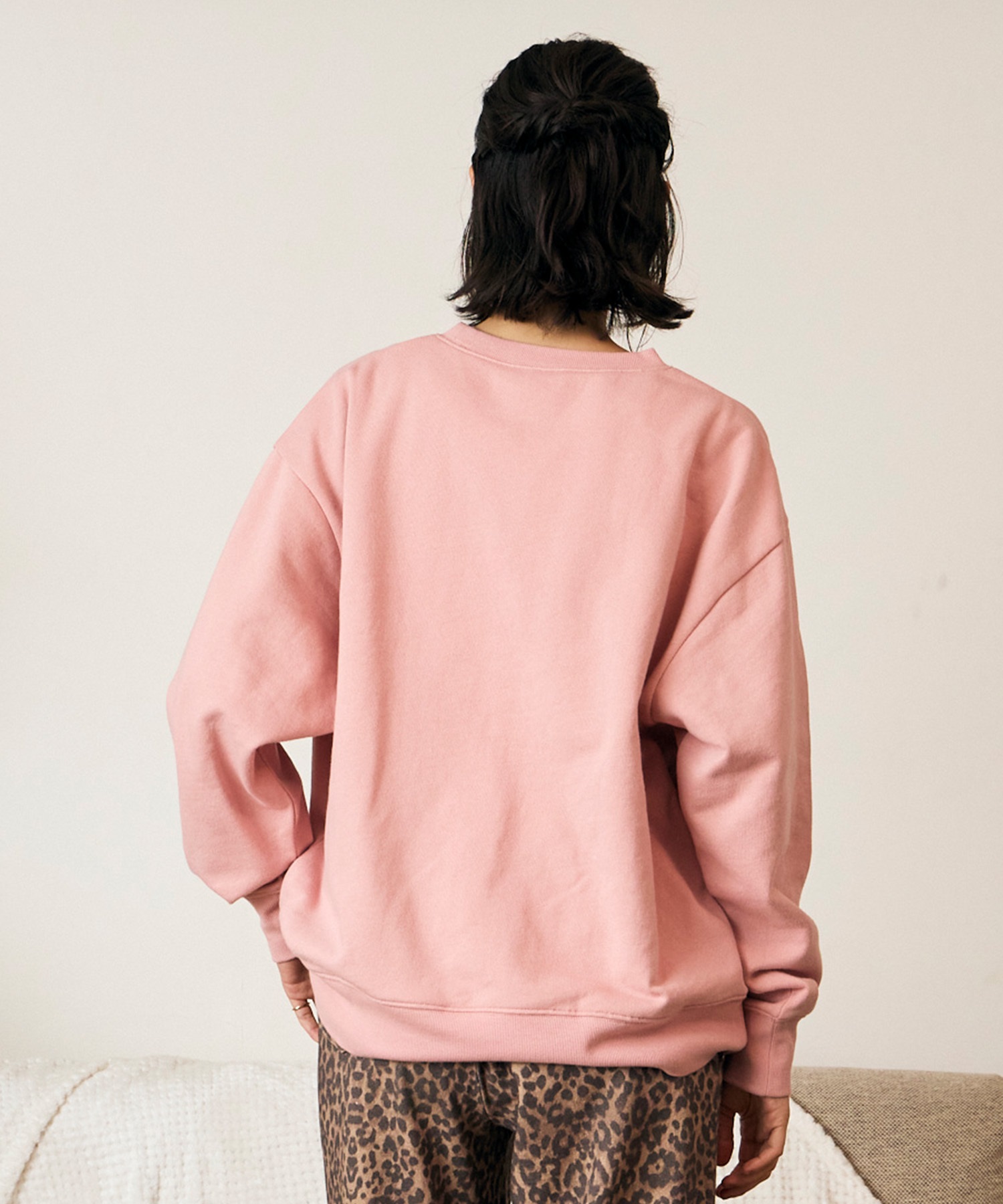 RIKKA FEMME リッカファム トレーナー スウェット レディース 裏毛 ドッググラフィック RF6F-1101(GRY-FREE)