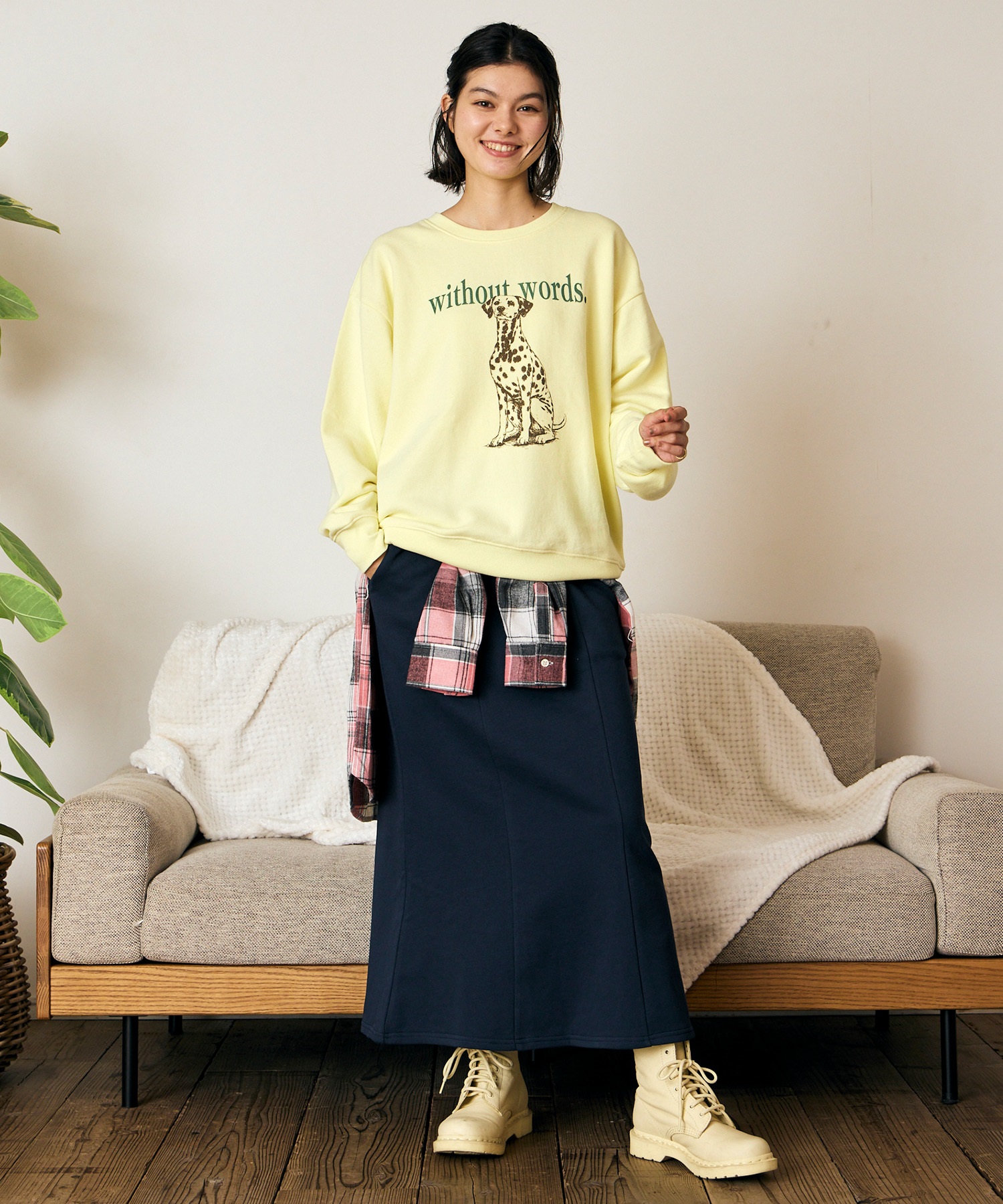 RIKKA FEMME リッカファム トレーナー スウェット レディース 裏毛 ドッググラフィック RF6F-1101(GRY-FREE)
