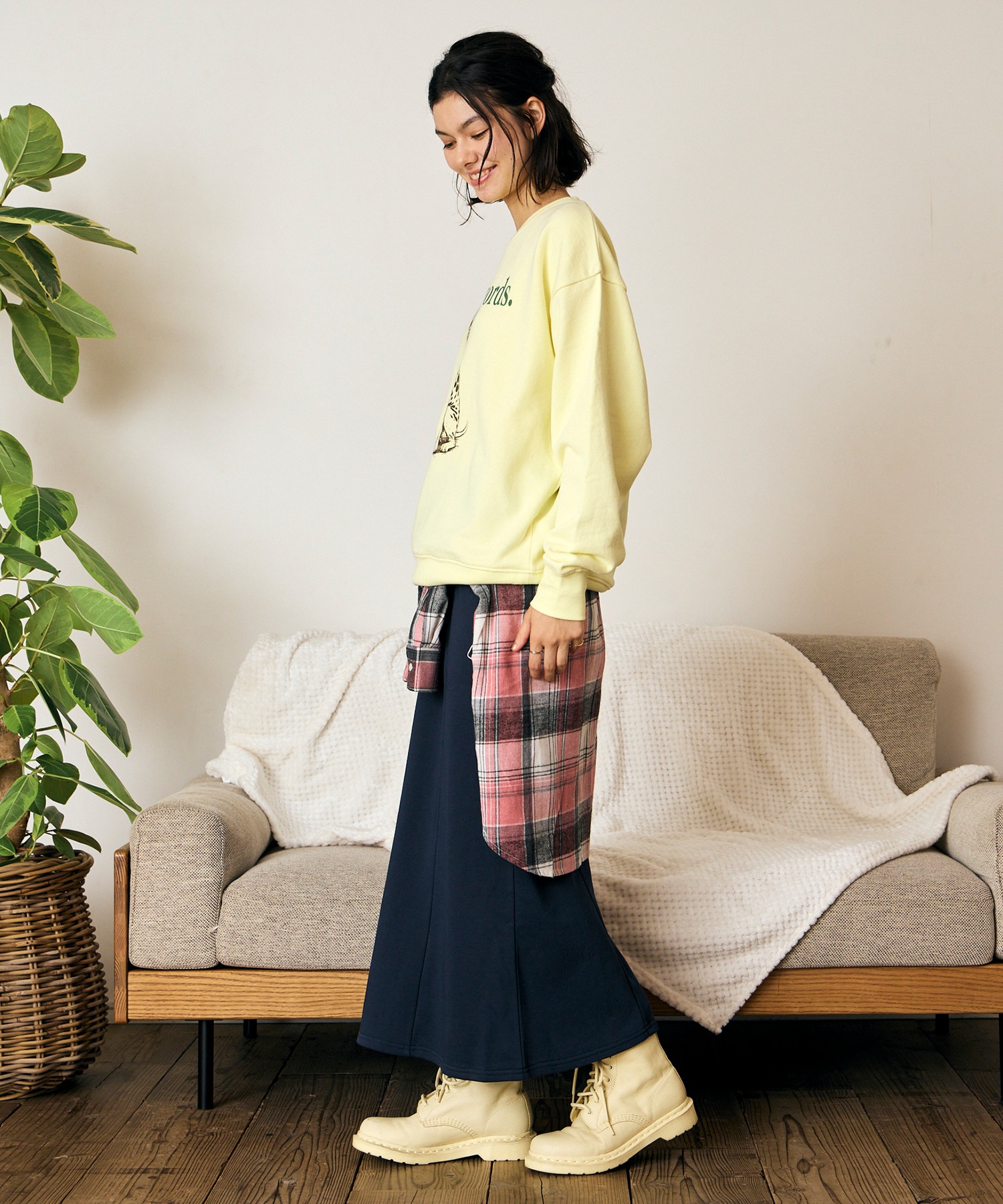 RIKKA FEMME リッカファム トレーナー スウェット レディース 裏毛 ドッググラフィック RF6F-1101(GRY-FREE)