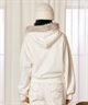 RIKKA FEMME リッカファム ジップアップ パーカー フーディー レディース スウェット 裏毛 ファー付き ロゴ刺繍 RF6F-1202(WHT-FREE)