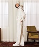 RIKKA FEMME リッカファム ジップアップ パーカー フーディー レディース スウェット 裏毛 ファー付き ロゴ刺繍 RF6F-1202(WHT-FREE)