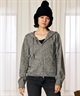 RIKKA FEMME リッカファム ジップアップ パーカー フーディー レディース ネップ柄 RF6F-1203(BLK-FREE)
