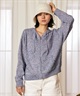 RIKKA FEMME リッカファム ジップアップ パーカー フーディー レディース ネップ柄 RF6F-1203(BLK-FREE)