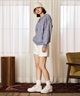 RIKKA FEMME リッカファム ジップアップ パーカー フーディー レディース ネップ柄 RF6F-1203(BLK-FREE)