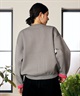 RIKKA FEMME リッカファム ニット セーター カーディガン レディース ウォッシャブル 裏配色 スウェット風 RF6F-1302(BLK-FREE)