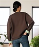 RIKKA FEMME リッカファム ニット セーター カーディガン レディース ウォッシャブル 裏配色 スウェット風 RF6F-1302(BLK-FREE)