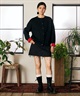 RIKKA FEMME リッカファム ニット セーター カーディガン レディース ウォッシャブル 裏配色 スウェット風 RF6F-1302(BLK-FREE)