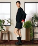 RIKKA FEMME リッカファム ニット セーター カーディガン レディース ウォッシャブル 裏配色 スウェット風 RF6F-1302(BLK-FREE)
