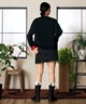 RIKKA FEMME リッカファム ニット セーター カーディガン レディース ウォッシャブル 裏配色 スウェット風 RF6F-1302(BLK-FREE)