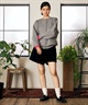 RIKKA FEMME リッカファム ニット セーター カーディガン レディース ウォッシャブル 裏配色 スウェット風 RF6F-1302(BLK-FREE)