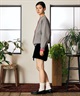 RIKKA FEMME リッカファム ニット セーター カーディガン レディース ウォッシャブル 裏配色 スウェット風 RF6F-1302(BLK-FREE)
