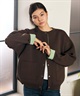 RIKKA FEMME リッカファム ニット セーター カーディガン レディース ウォッシャブル 裏配色 スウェット風 RF6F-1302(BLK-FREE)