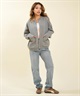 RIKKA FEMME リッカファム ニット セーター カーディガン レディース ウォッシャブル 裏配色 スウェット風 RF6F-1302(BLK-FREE)