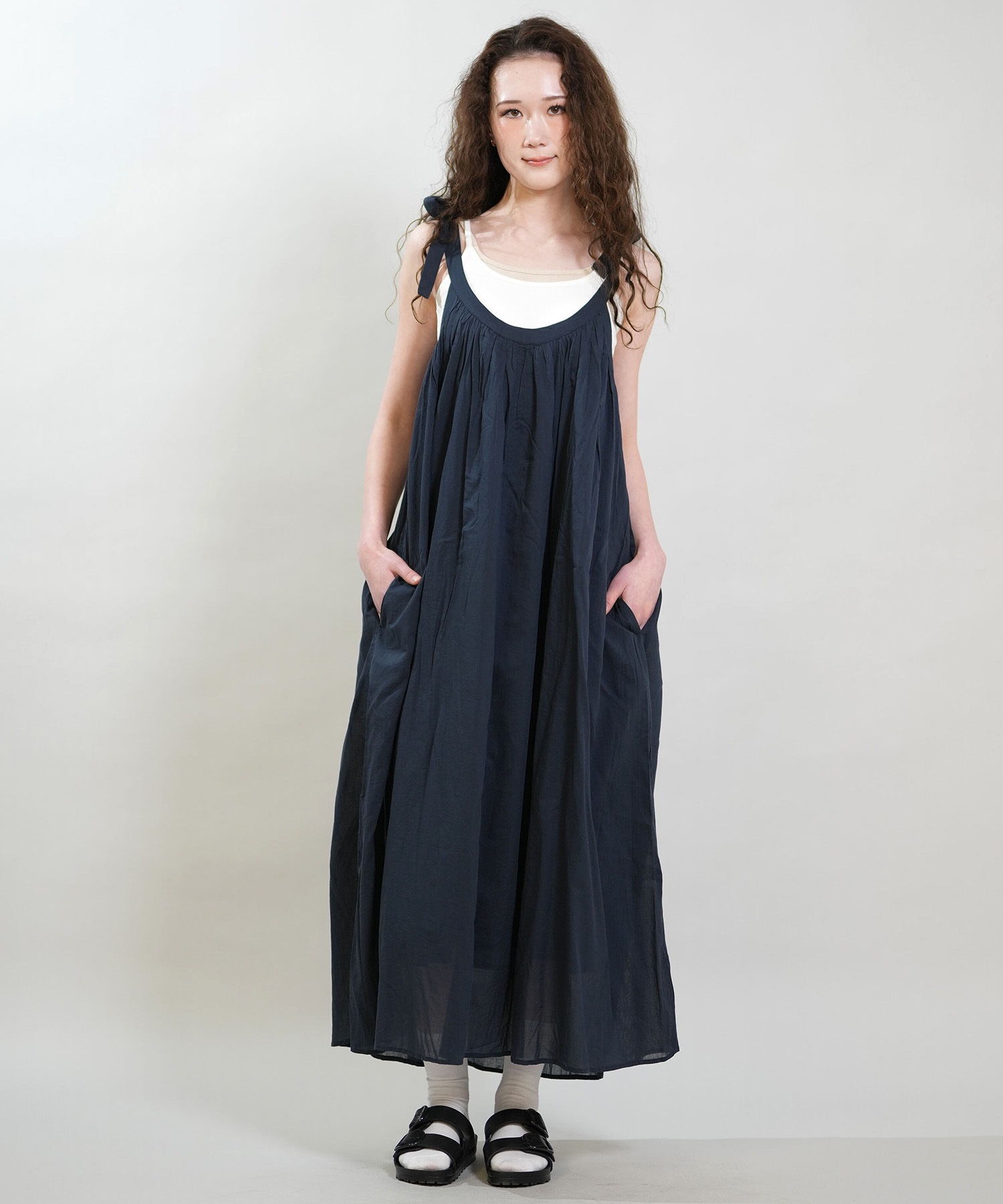 RIKKA FEMME リッカファム ワンピース レディース リボンワンピ ロング丈 RF6S-1402(WHT-FREE)