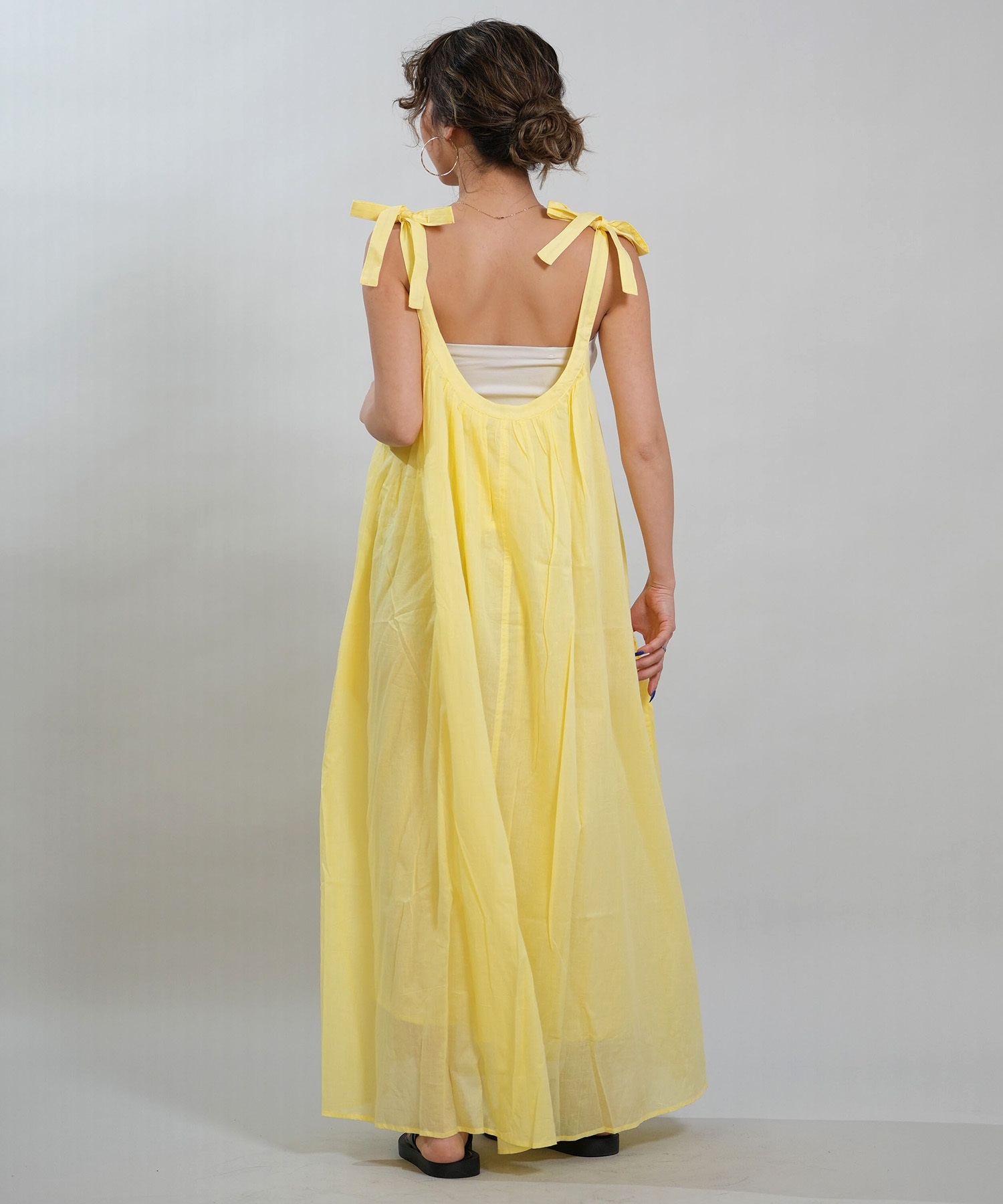 RIKKA FEMME リッカファム ワンピース レディース リボンワンピ ロング丈 RF6S-1402(WHT-FREE)