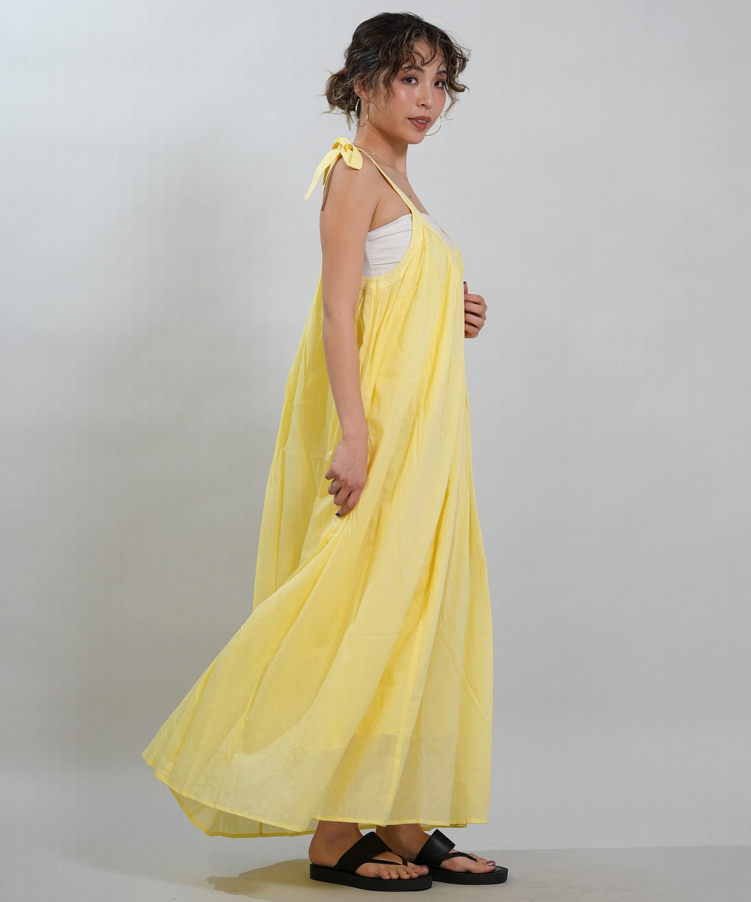 RIKKA FEMME リッカファム ワンピース レディース リボンワンピ ロング丈 RF6S-1402(WHT-FREE)