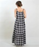 RIKKA FEMME リッカファム ワンピース レディース マドラスチェック ロング丈 RF6S-1403(BLK-FREE)