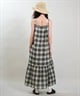 RIKKA FEMME リッカファム ワンピース レディース マドラスチェック ロング丈 RF6S-1403(BLK-FREE)